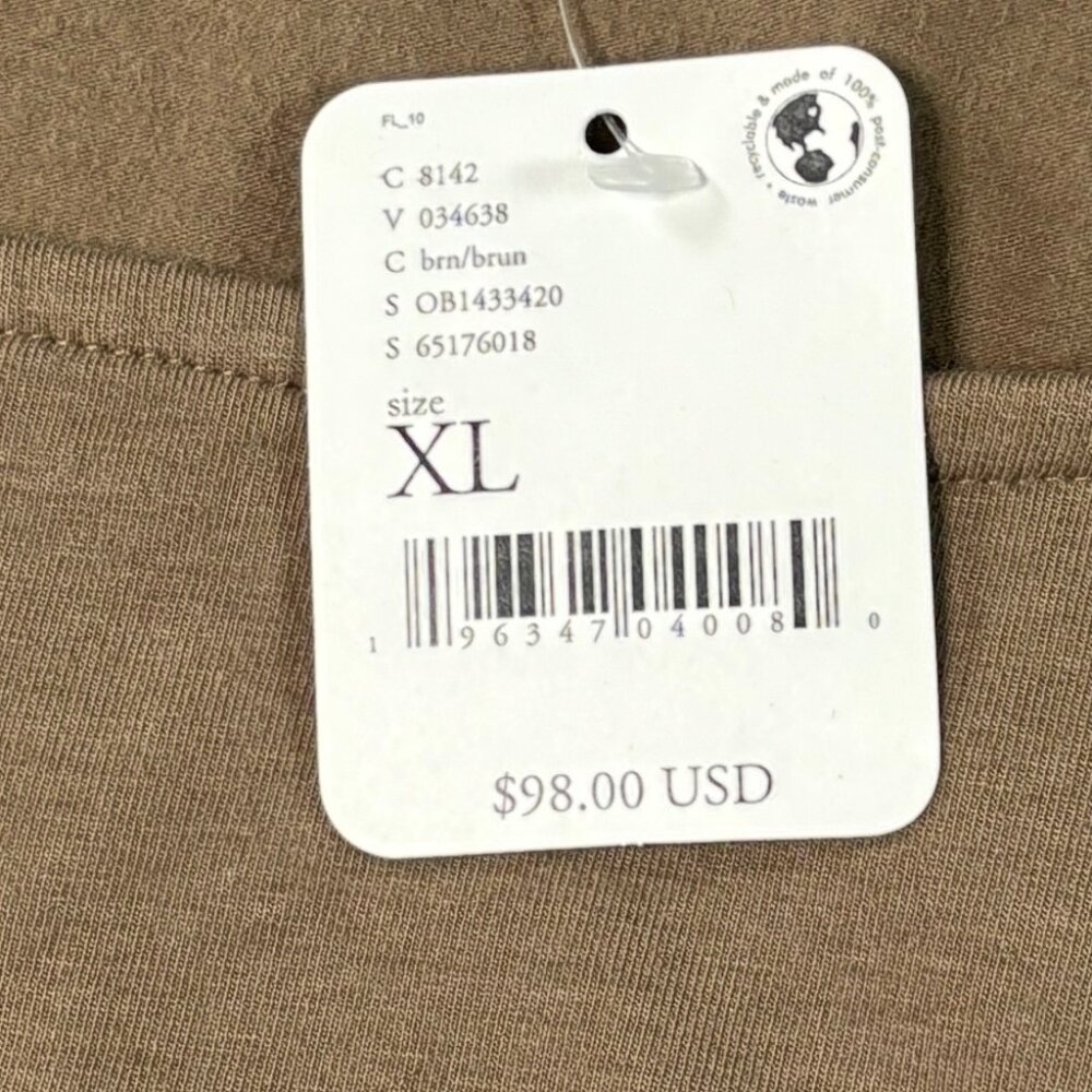 Free People Beach Easy To Love Crop Top in Brown Womens Size XL - Picture 3 of 8